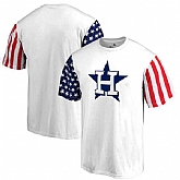 Men's Houston Astros Fanatics Branded Stars & Stripes T-Shirt White FengYun,baseball caps,new era cap wholesale,wholesale hats